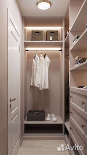 Гардеробная на заказ, шкаф в гардеробную