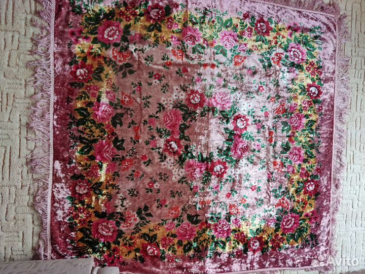 Скатерть плюшевая СССР