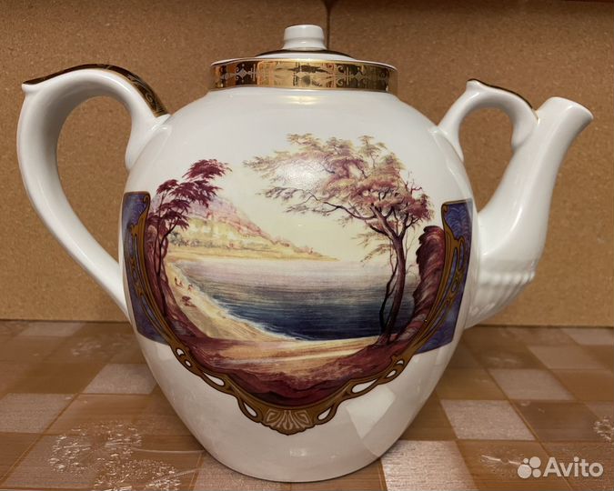 Заварочный чайник большой, фарфор СССР