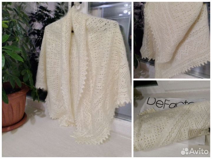 Пуховый платок шаль новый