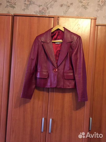 Пиджак женский, натуральная кожа,50размер