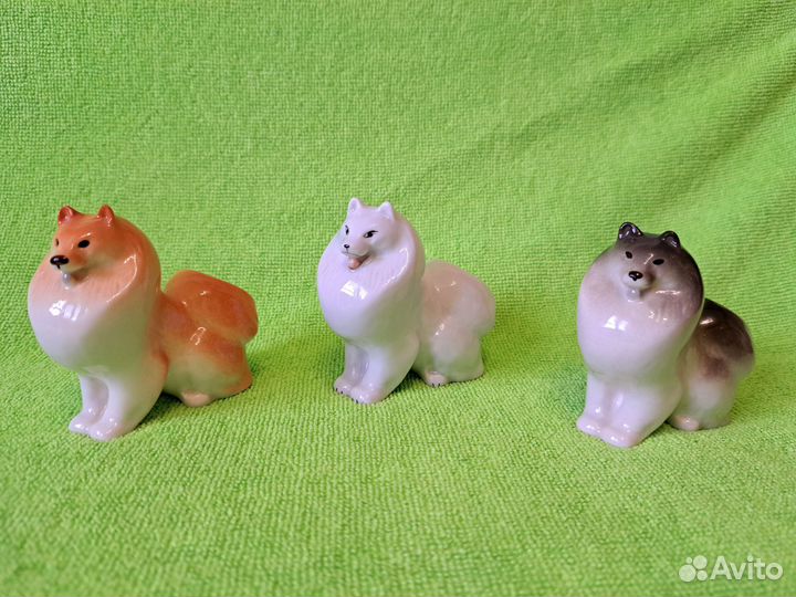 Коллекция фарфоровых собачек лфз