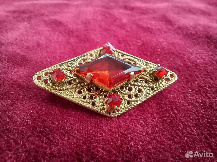 Красивая брошь, подарок на день рождения, СССР