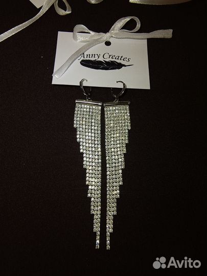 Серьги из страз