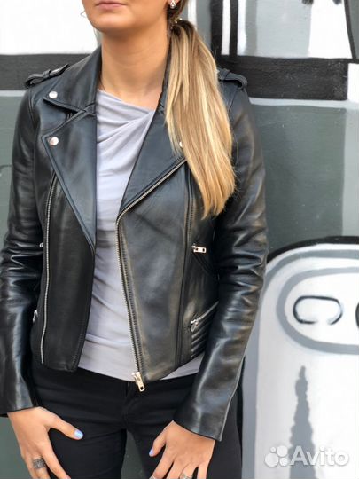 Кожаная куртка косуха Maje (новая)