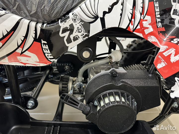 Детский квадроцикл с электростартером grizzly 49cc