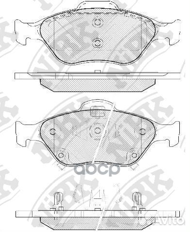 Колодки тормозные дисковые передние NiBK PN1839