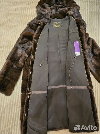 Шуба норковая 50-52 (коричневый)