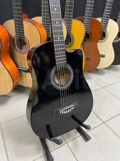 Черная Акустическая гитара