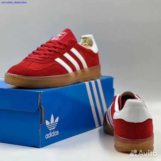 Кроссовки Adidas Gazelle Red (Арт.67914)