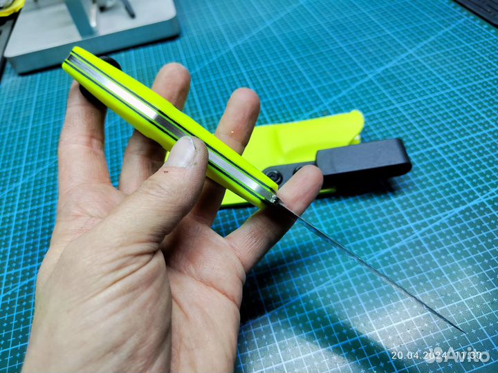 Нож ручной работы фултанг PGK в 95х18 / микарта