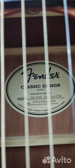 Гитара акустическая Fender