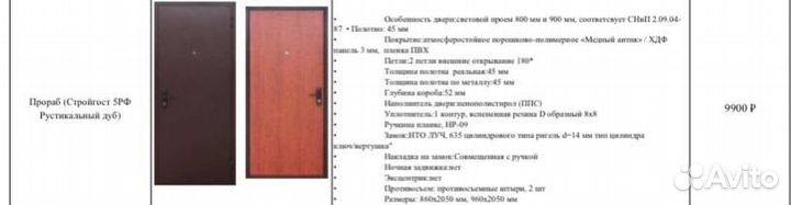 Дверь входная