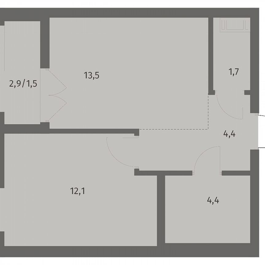 1-к. квартира, 37,7 м², 5/12 эт.