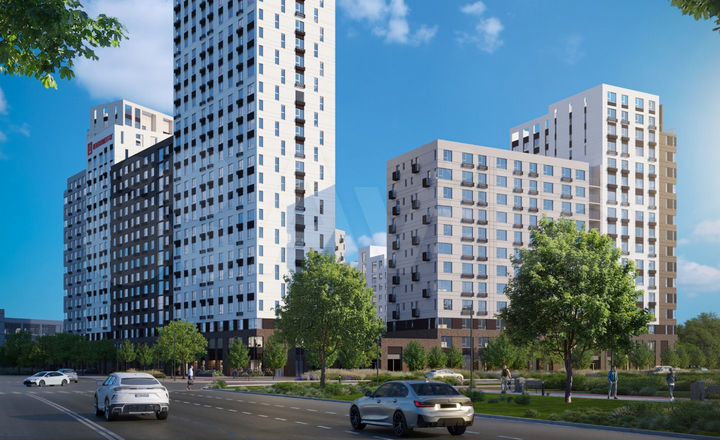 2-к. квартира, 62,8 м², 4/25 эт.