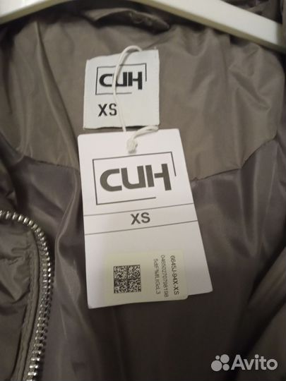 Пуховик женский XS 44 новый Син