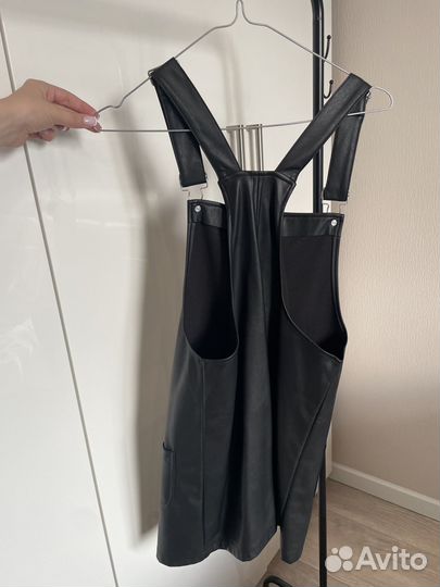 Сарафан кожаный XS