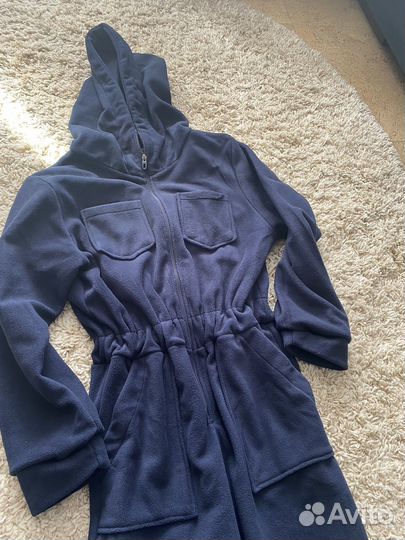 Комбинезон на флисе женский