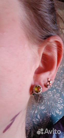 Серёжки серебро