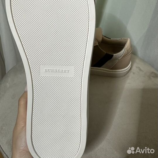 Кеды burberry beige