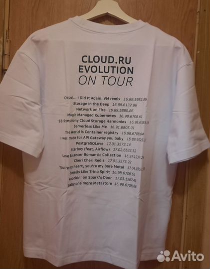 Sber cloud футболка evolution on tour мерч сбер