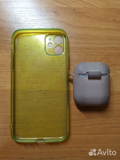 Чехол на iPhone 11 + чехол на apple airpods 2