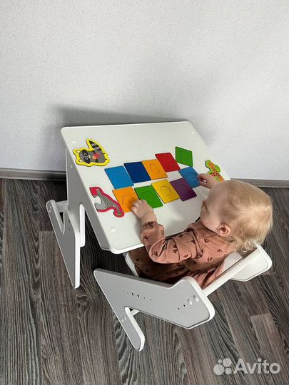Растущий стул со столом/детский стул и стол
