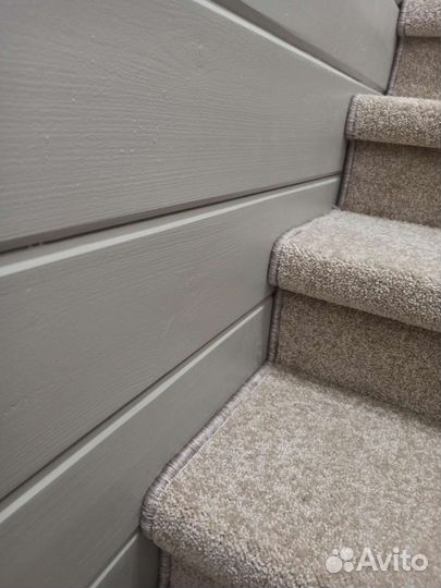 Укладка коврового покрытия, оверлок, перила