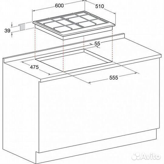 Газовая панель hotpoint-ariston PCN641tixharu