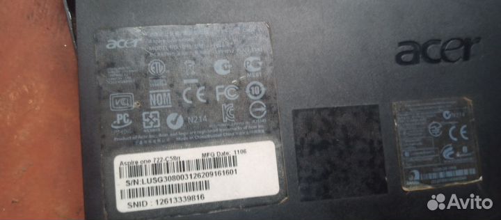 Ноутбук на запчасти