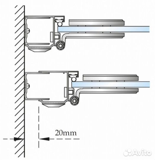 Душевой уголок Burlington Hinged Door C16+C20+C17+