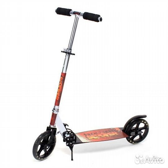 Самокат алюминиевый Взрослый Белый