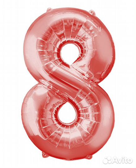 Шары цифры фольгированные с гелием и воздухом
