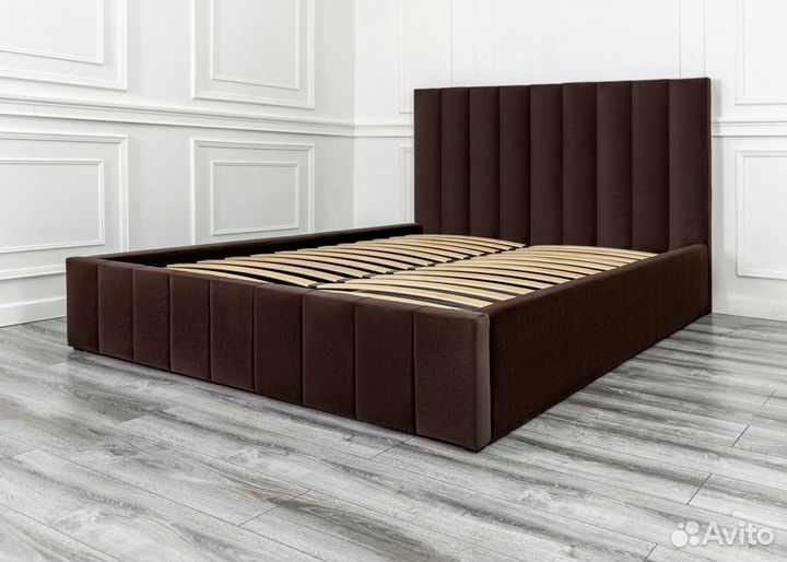 Кровать 140х200 двуспальная шоколад