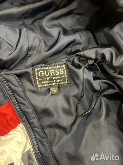 Пуховик осениий подростковый Guess унисекс