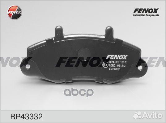 Колодки Диск торм.перед. bp43332 fenox
