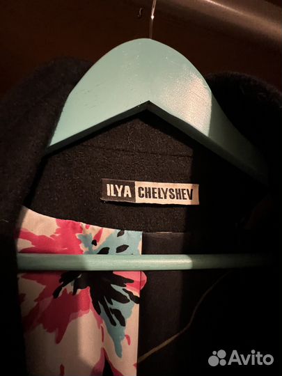 Дизайнерское шерстяное пальто Ilya Chelyshev