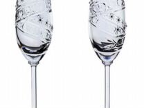 Набор бокалов для шампанского со стразами (2 шт) 1