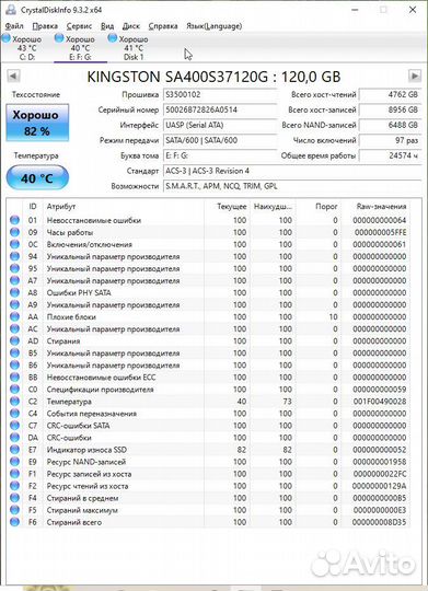 SSD Kingston 120gb 5штук