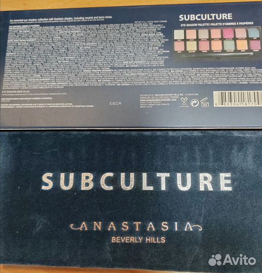 Тени для век Subculture Anastasia Beverly Hills