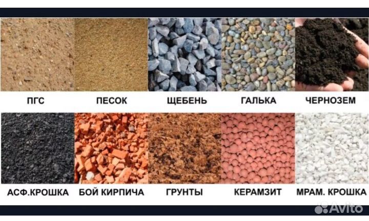 Грунт песок щебень