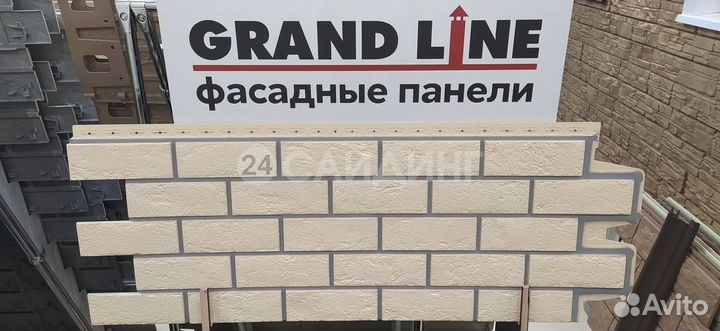 Фасадные панели Grand Line Кирпич Состаренный desi