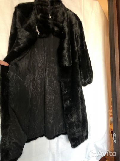 Шуба норковая 42-44 черная