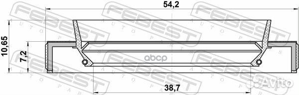 Сальник привода 38.7X54.2X7.2X10.65 suzuki grand