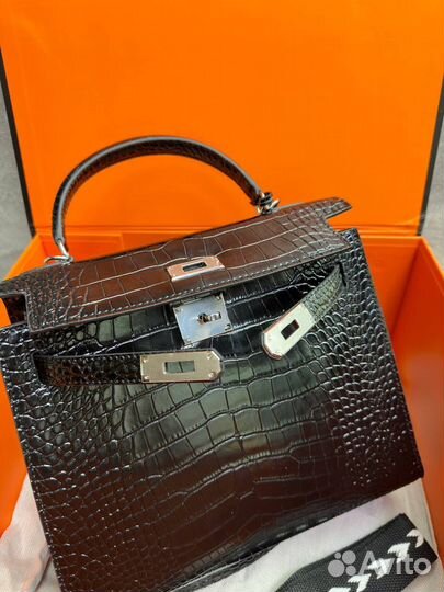 Сумка Hermes Kelly 28 крокодил