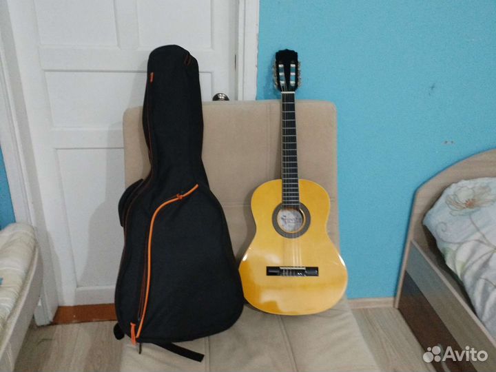 Классическая гитара 3 4 с чехлом