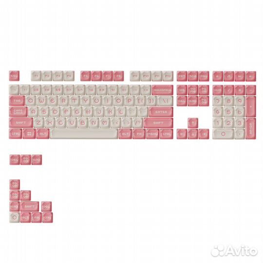 Кейкапы Сет Akko Sakura Bear OEM (122-key)