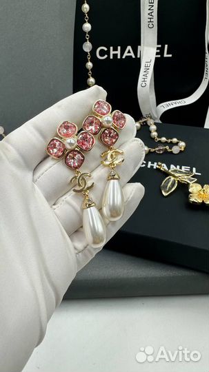 Серьги Бусы Брошь Chanel