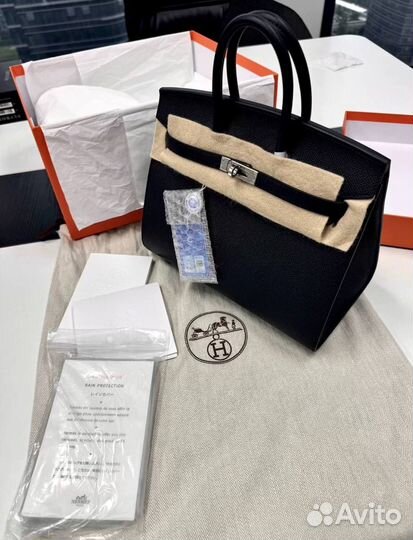 Hermes Birkin 25 Black Silver Оригинал