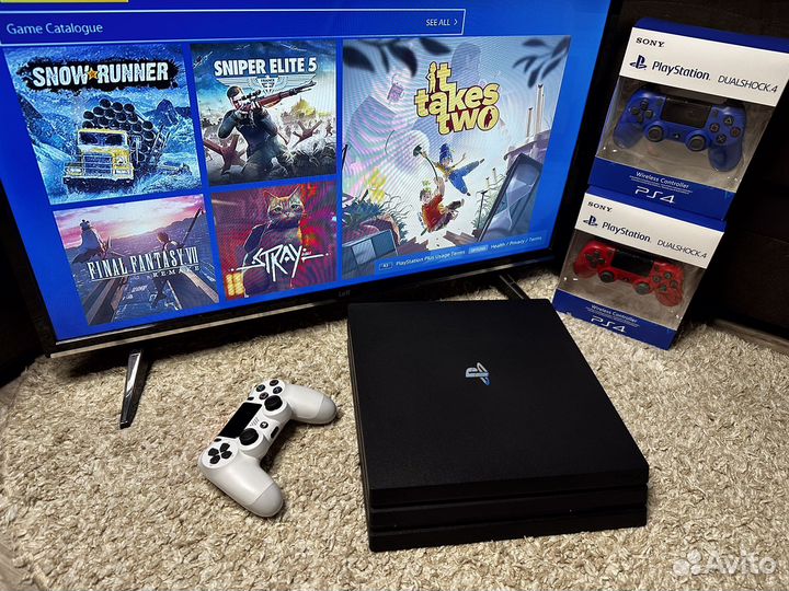 Sony playstation 4 pro FIFA23 + куча игр